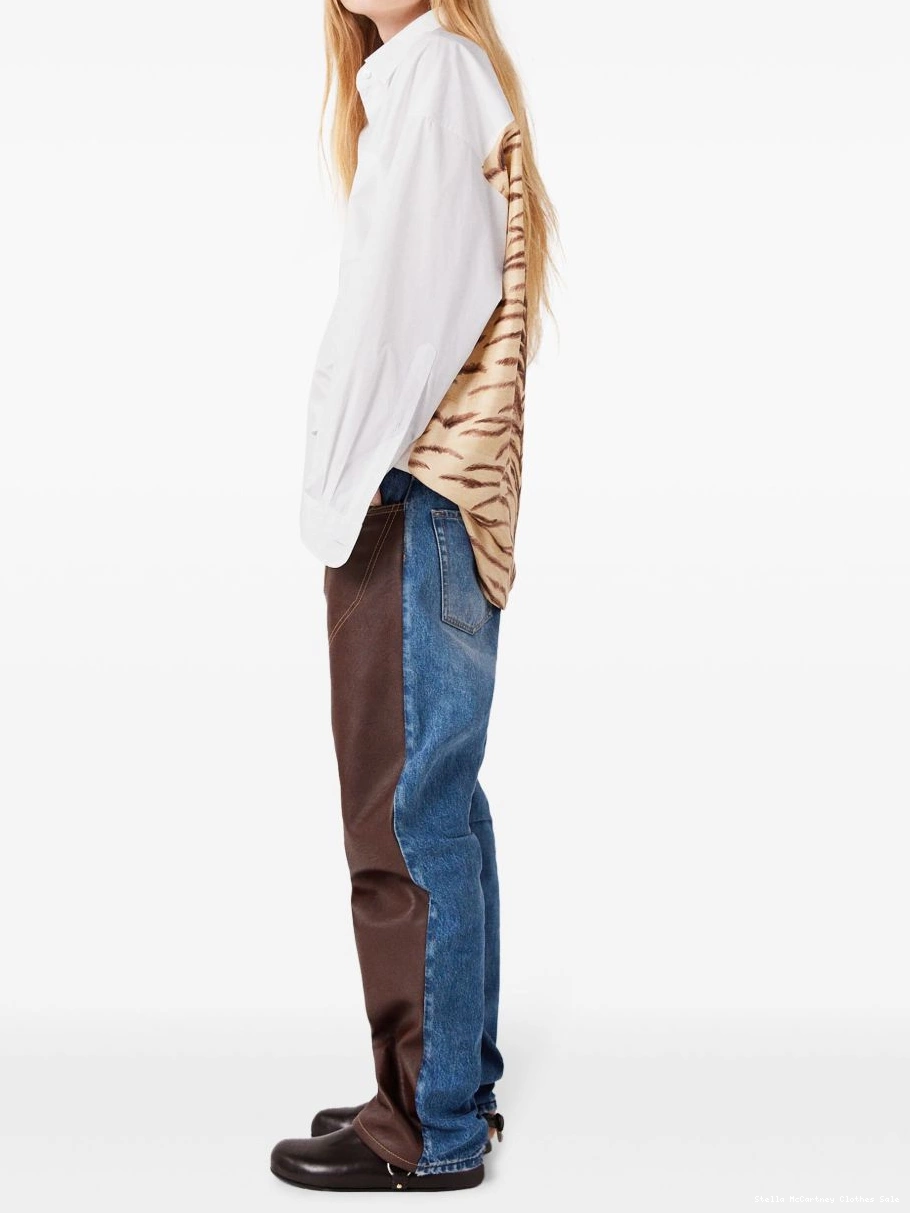 Cheap shirt McCartney silk Women tiger-print oversized Stella 0703